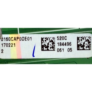 MAIN / VIZIO 0160CAP0DE01 520C / 1P-0168X00-4012 / 520C / MODELO E60-E3 LFTRVUCT	
